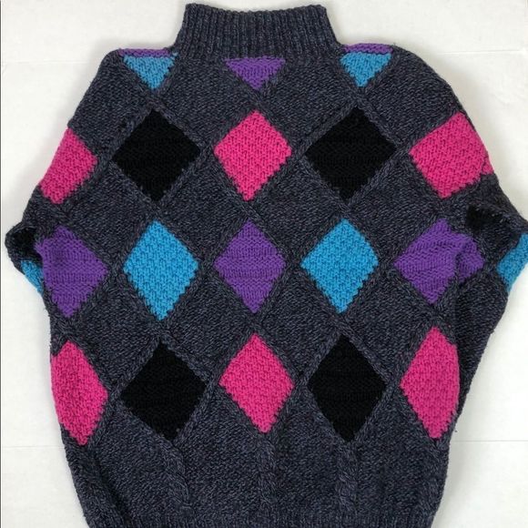 Vintage CB Sports 100% Wool Sweater - Picture 2 of 5